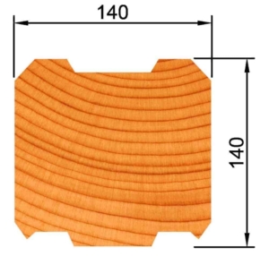 Профилированный брус 140 на 140 мм