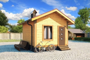 Баня из профилированного бруса 4 на 4 метра