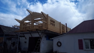 второй этаж из профилированного бруса